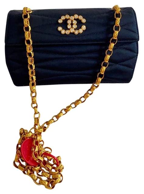 chanel vintage silk shoulder bag|pictures of old chanel purses.